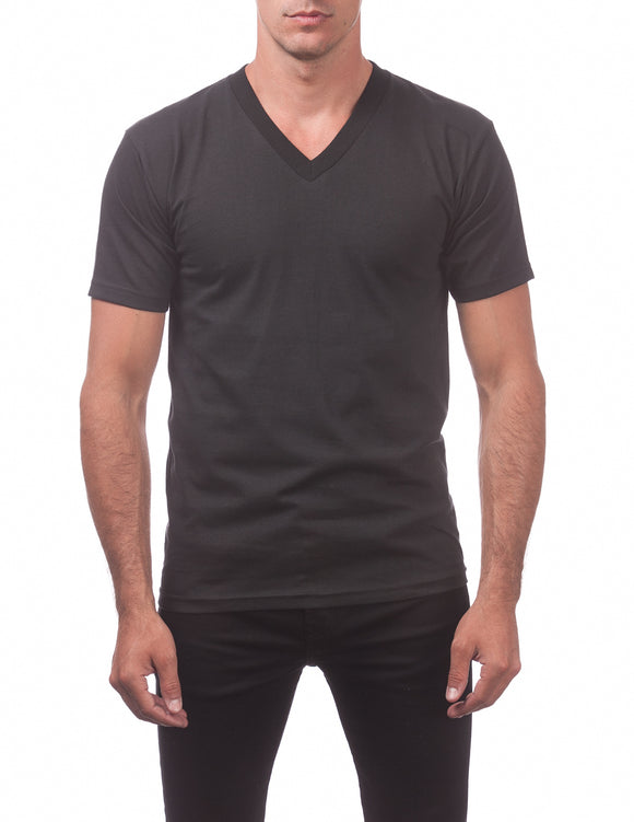 02 BLACK V-NECK S/S