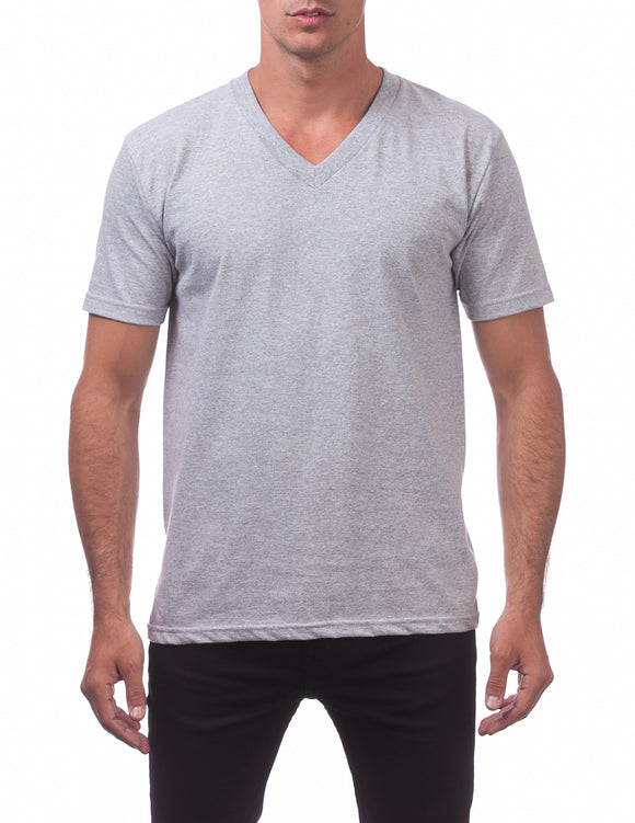 04 HETHER GREY V-NECK S/S