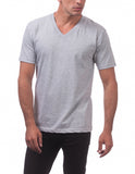 04 HETHER GREY V-NECK S/S