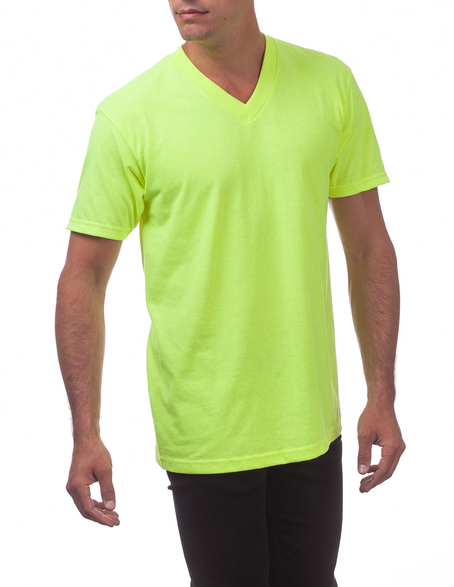 17 SAFETY GREEN V-NECK S/S – Hi-Lee Discount
